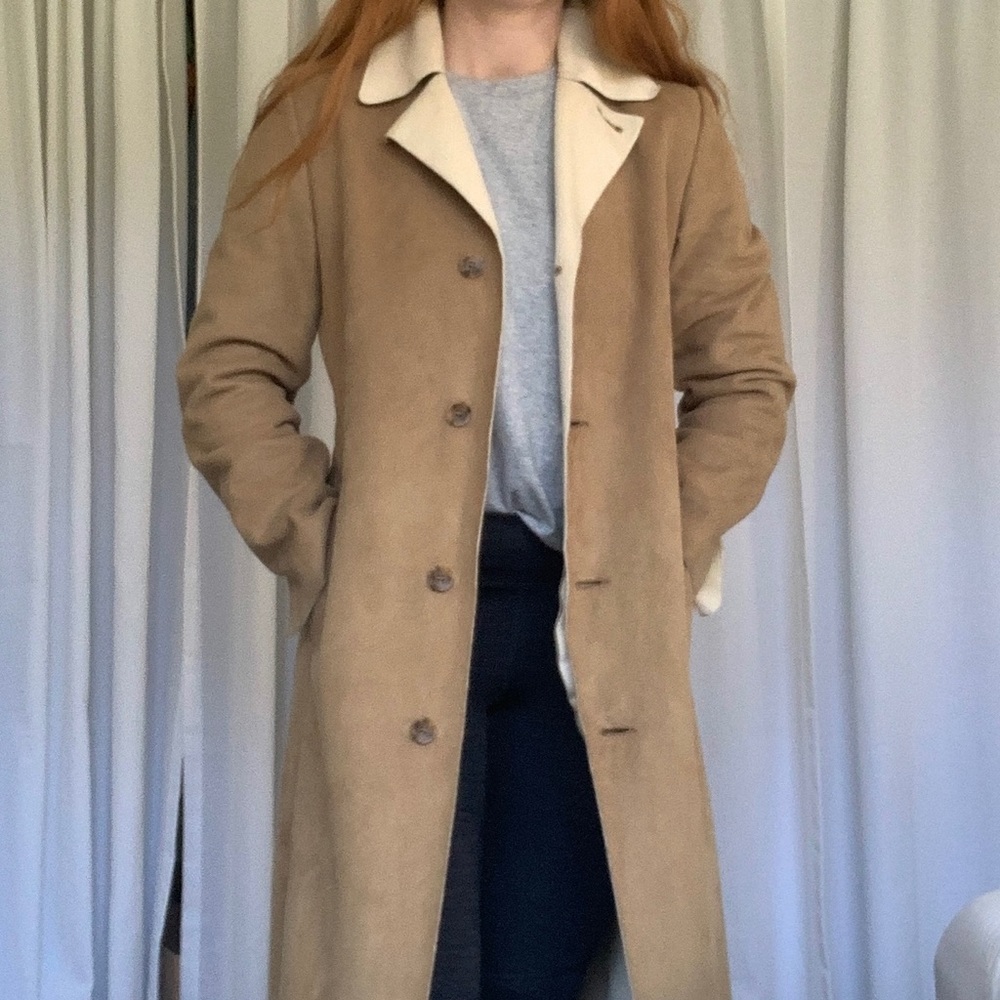 vintage united colors of bennetton duster coat